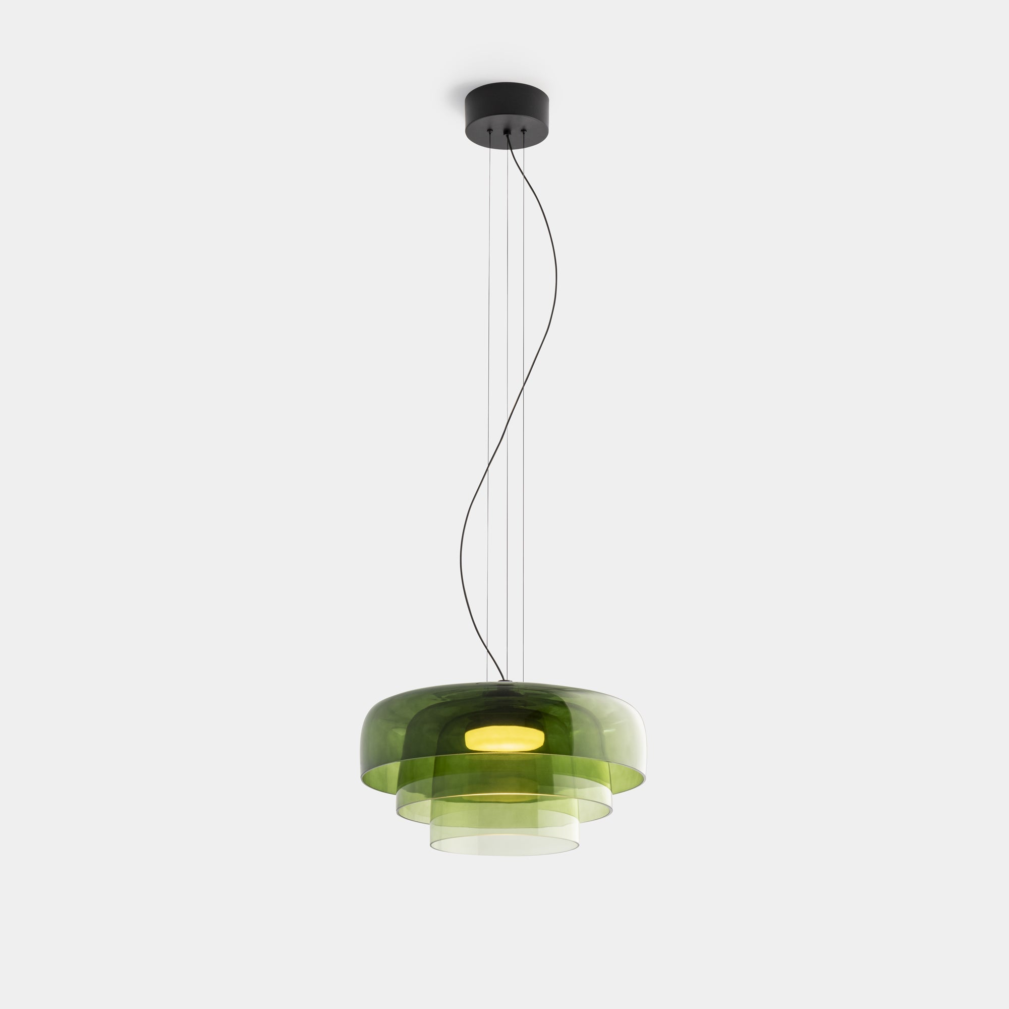 Morandi Modern Bowl-shaped Pendant Light Glass Dining Room