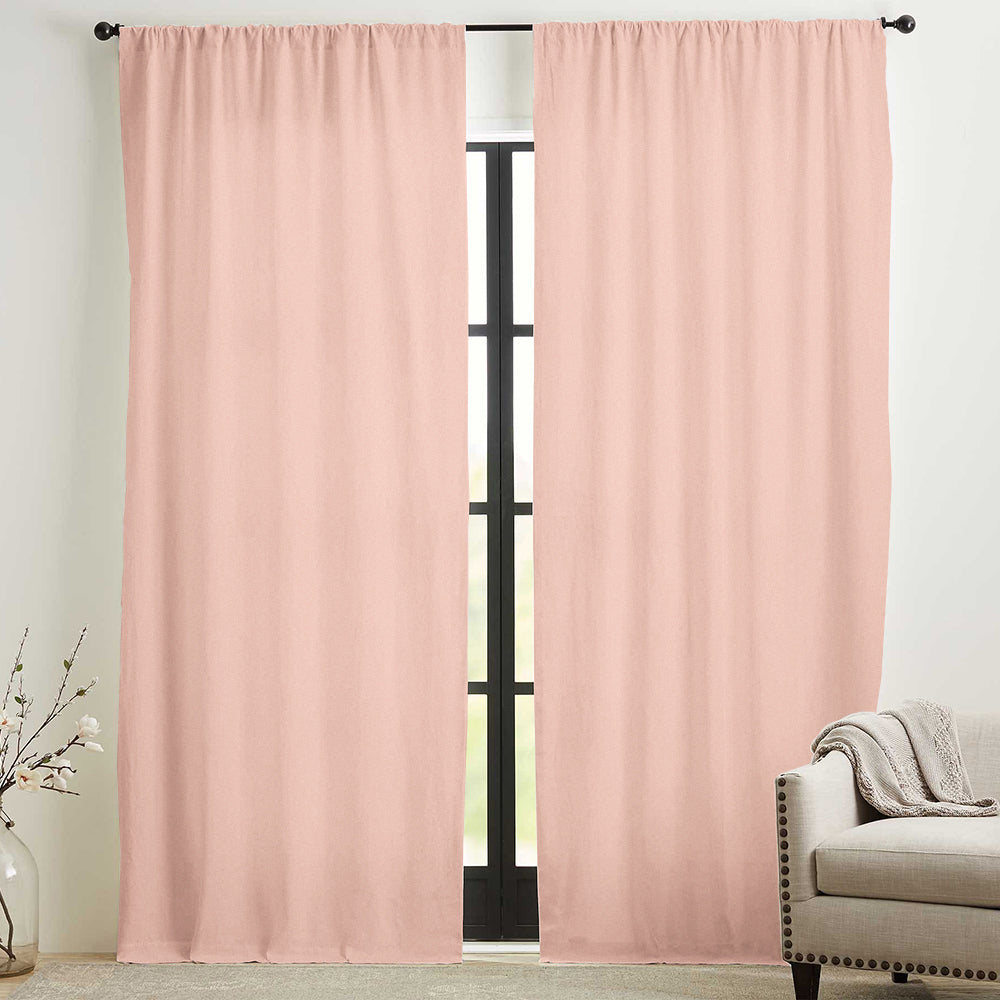 Skyler Linen Blackout Curtain Soft Top