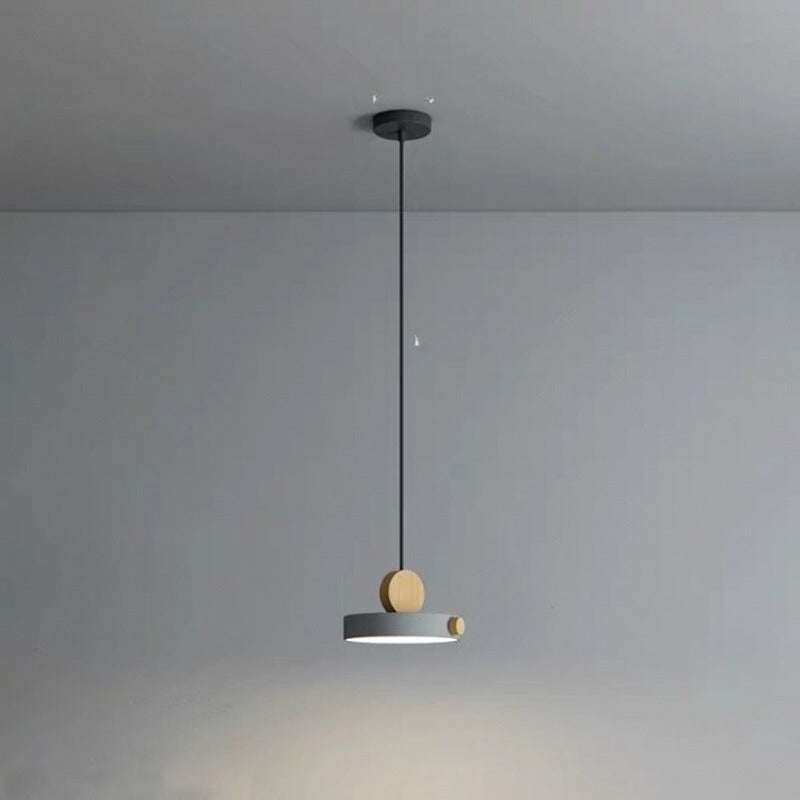 Morandi Design Pendant Light Metal Wood Living Room