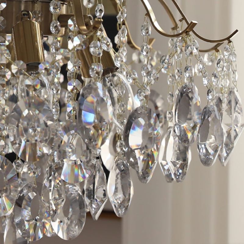 Marilyn Retro Crystal Chandelier Glass Metal Living Room