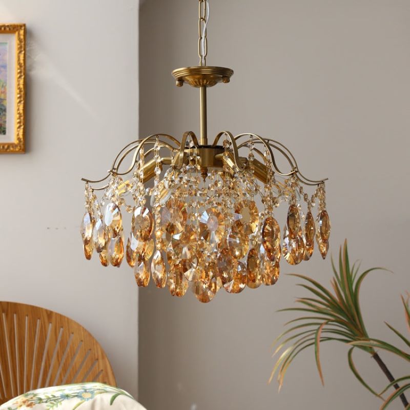 Marilyn Retro Crystal Chandelier Glass Metal Living Room