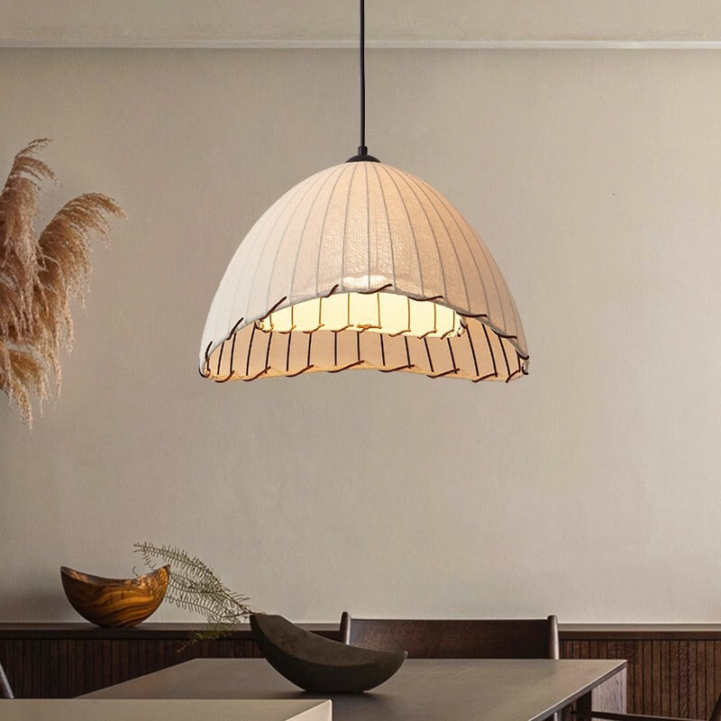 Boho Decorative LED Pendant Light Fabric Bedroom Restaurant