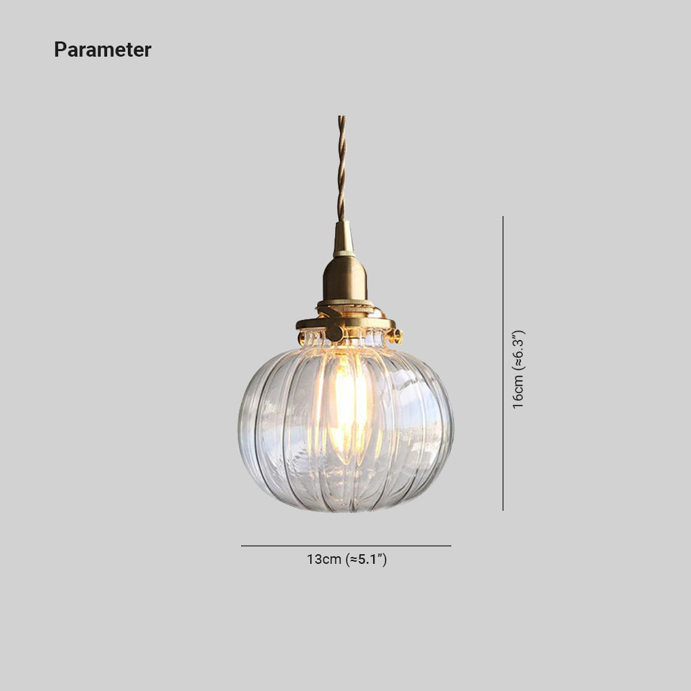 Hailie Retro Luxury Clear Glass Pendant Light