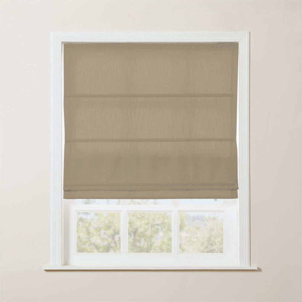 Loomy Linen Roman Shade Cordless