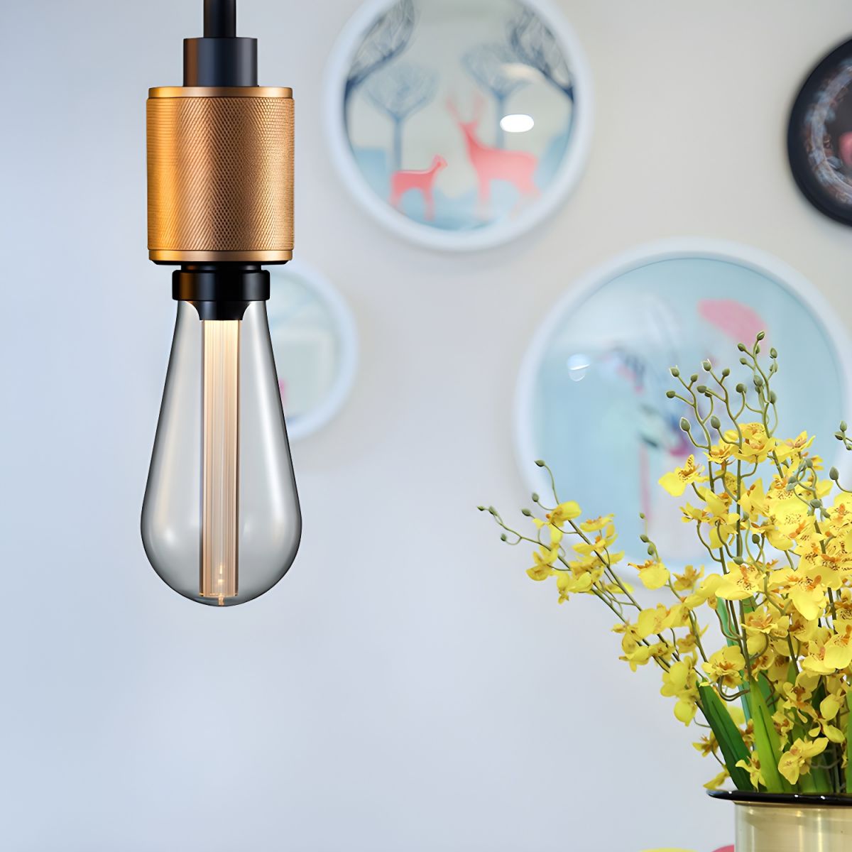 Cooley Modern Bulb Industrial Metal Pendant Light Copper