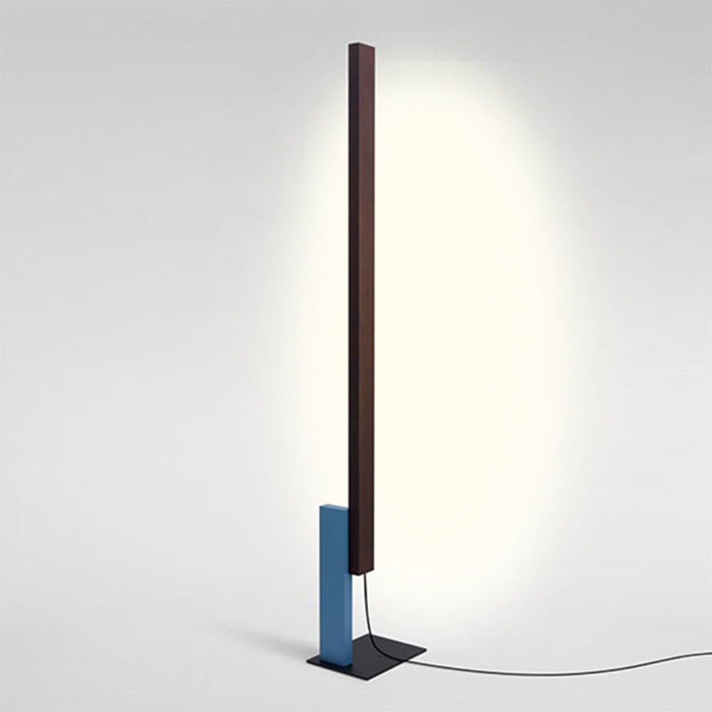 Edge Minimalist Linear Wood/Metal Floor Lamp , 4 Color