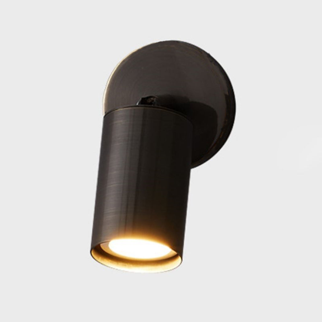 Freja Modern Cylinder Metal Wall Mounted Lamp Brass