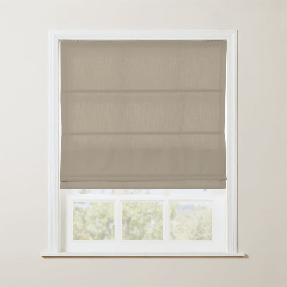 Loomy Linen Roman Shade Cordless