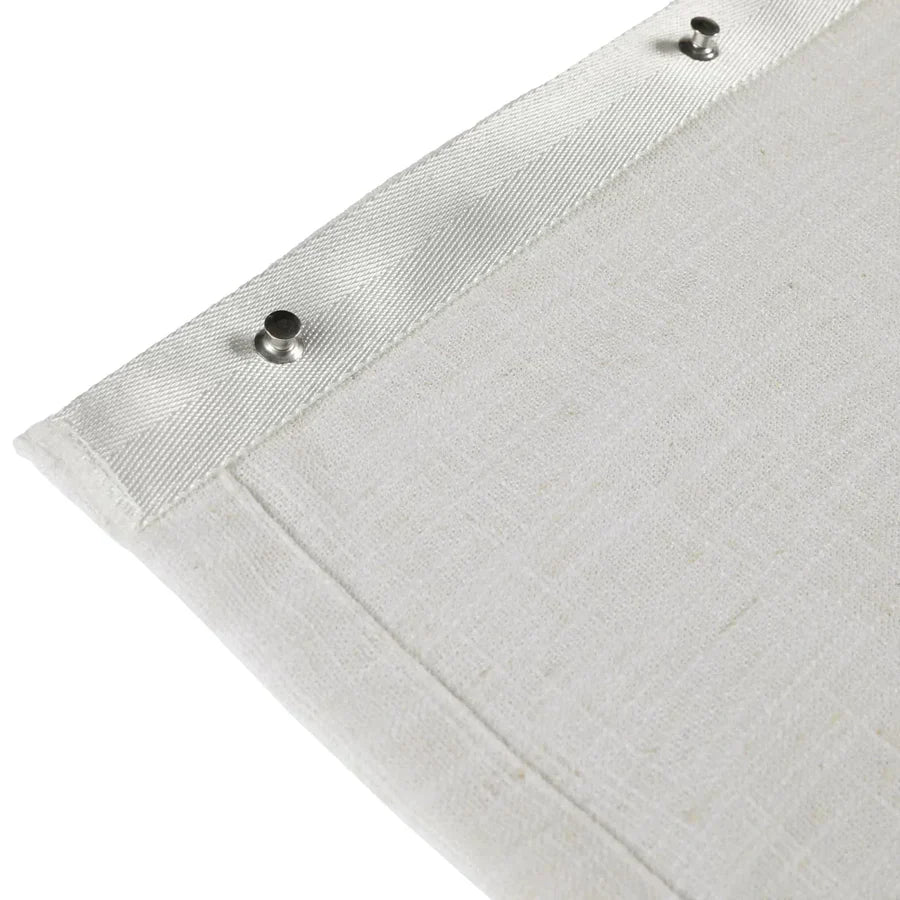 Skyler Linen Blackout Ripple Fold Curtain with Track Kit