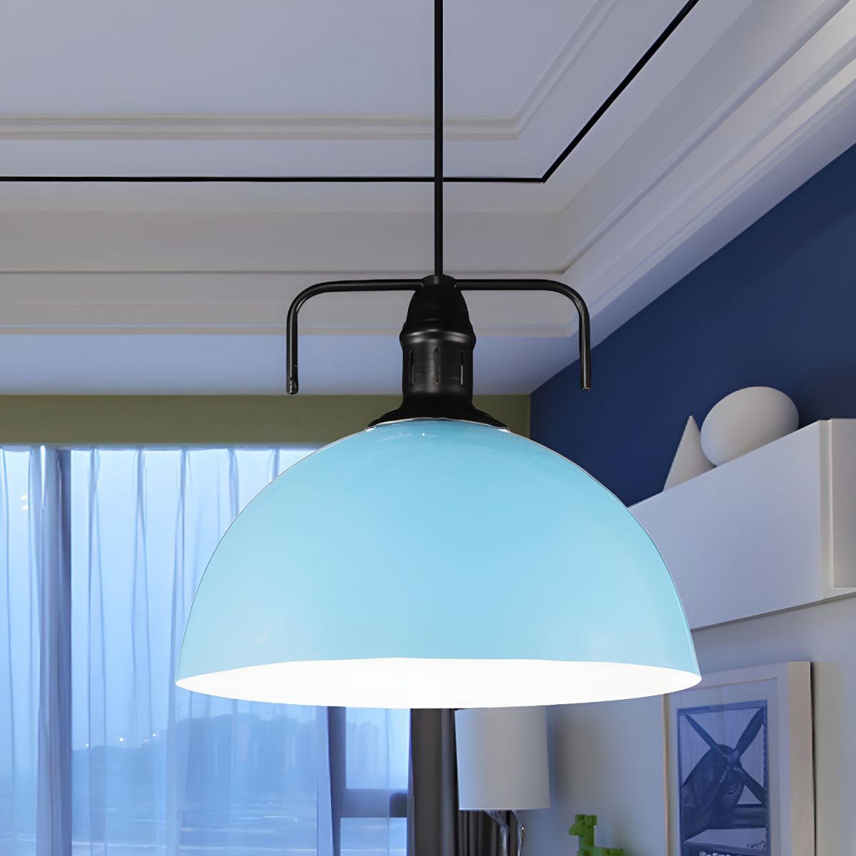 Morandi Modern Vintage Metal Demo Pendant Light Colorful