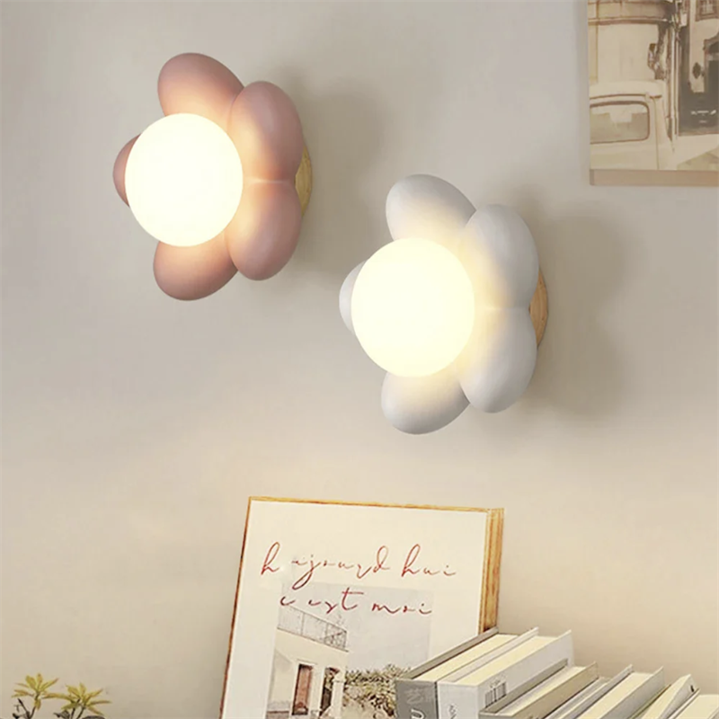 Veta Modern Cute Indoor Wall Lamp Resin Bedroom/Study