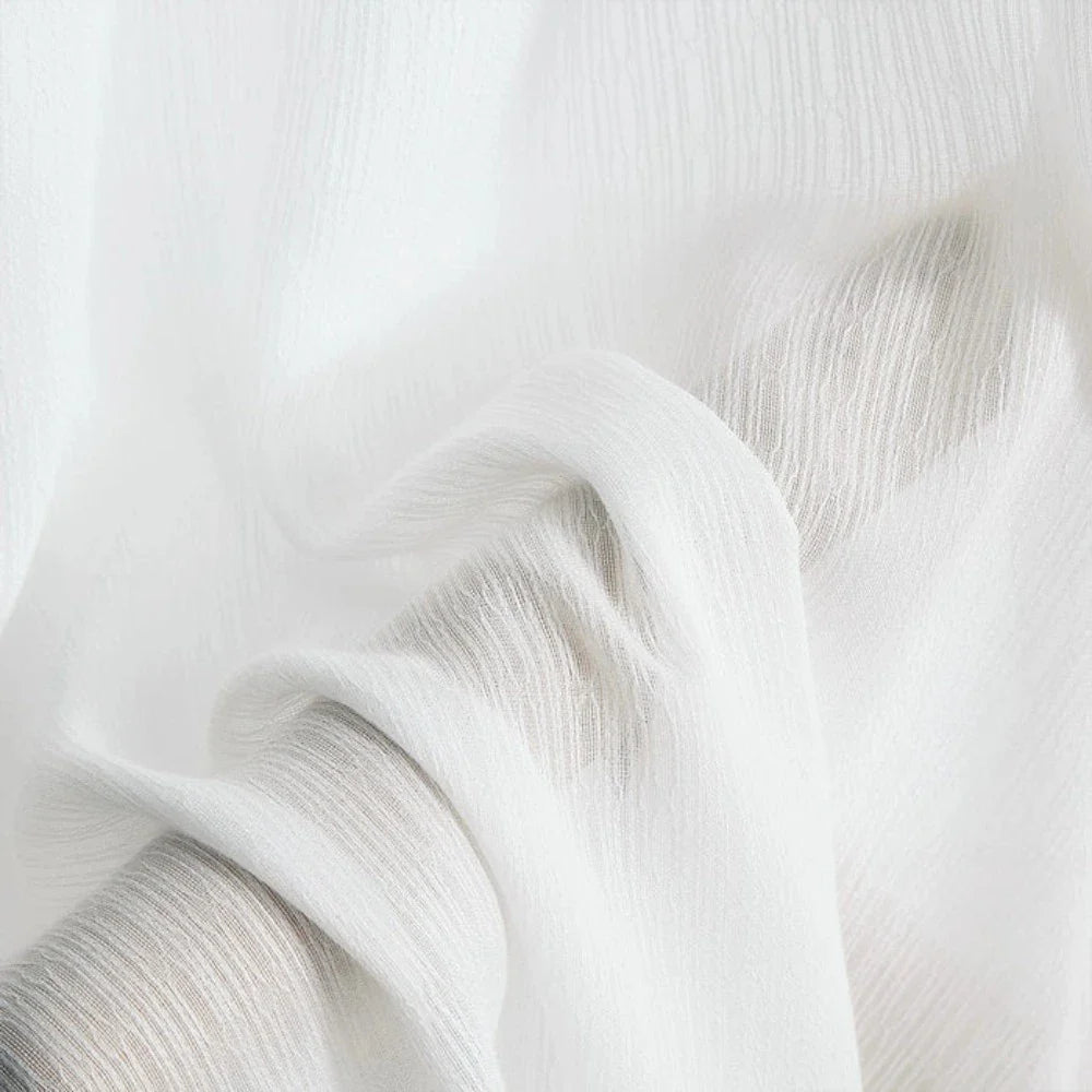 Vera Crepe Texture Semi Sheer Curtains Grommet