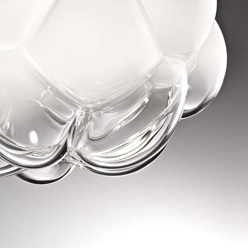 Modern Bostock Cloud Glass Pendant Light, White