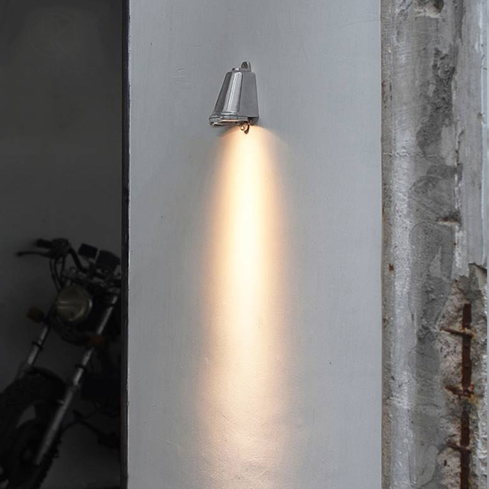 Orr Industrial Metal Bell Shaped Outdoor Wall Lamp
