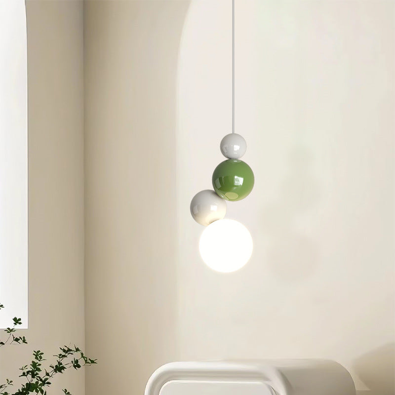 Valentina Modern LED Pendant Light White Metal Bedroom Living Room
