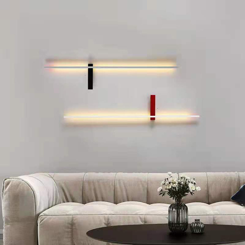 Edge Minimalist Linear Wall Lamp Multi-Color Metaal Bedroom