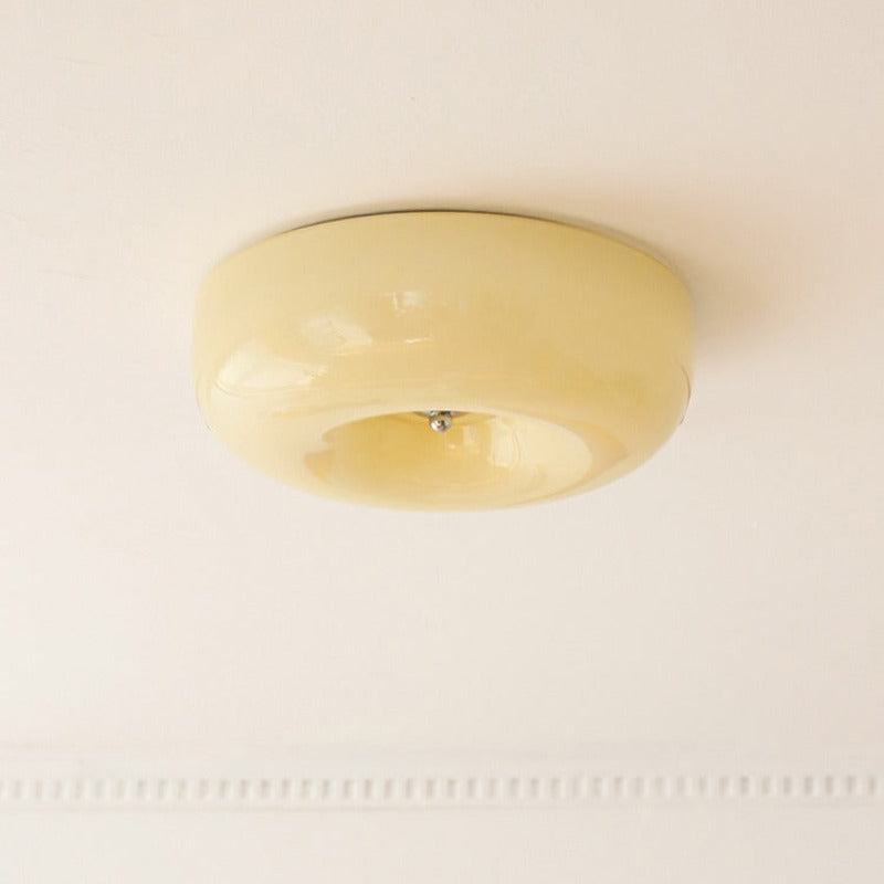 Hailie Vintage Design Simple LED Ceiling Light Cream Glass Bedroom/Study/Balcony/Aisle