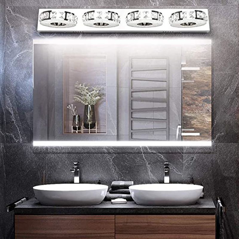 Kristy Mirror Front Vanity Wall Lamp, 3/4 Heads
