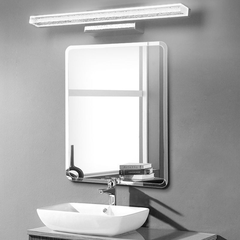 Leigh Transparent Rectangular Mirror Front Vanity Wall Lamp, L20/40/59/80/99CM