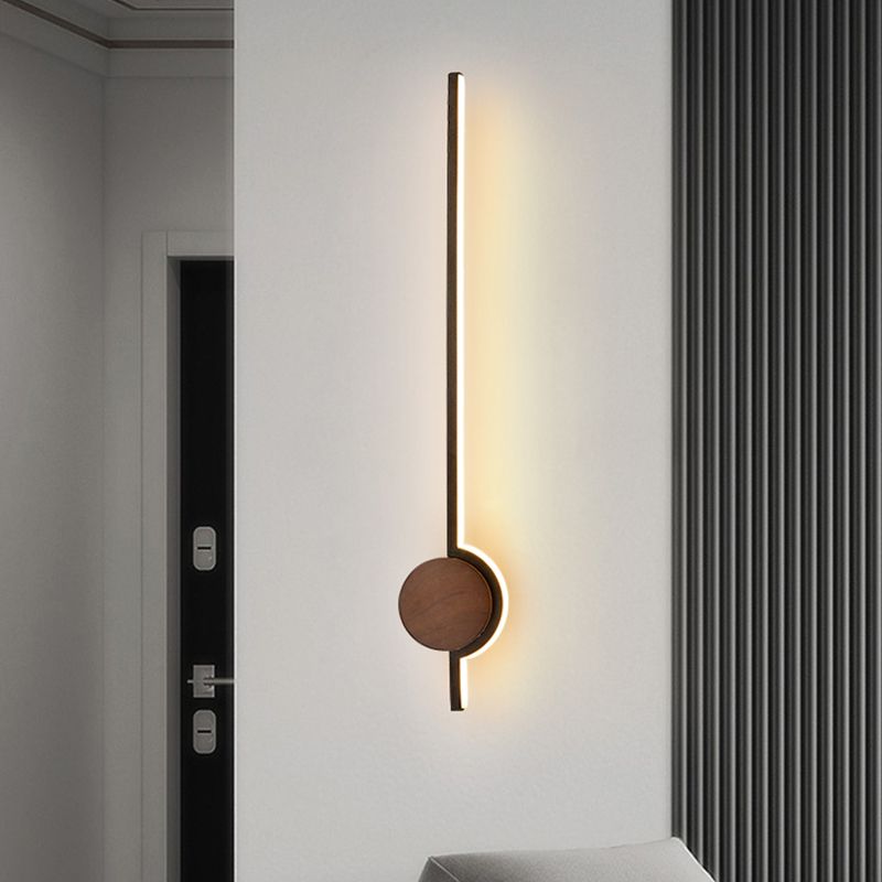 Edge Nordic Linear Vanity Wall Lamp,Black/White/Gold,Bedroom