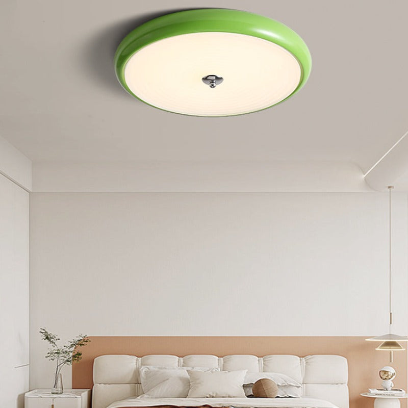 Morandi Modern LED Ceiling Light White Green Acrylic Metal Living Room