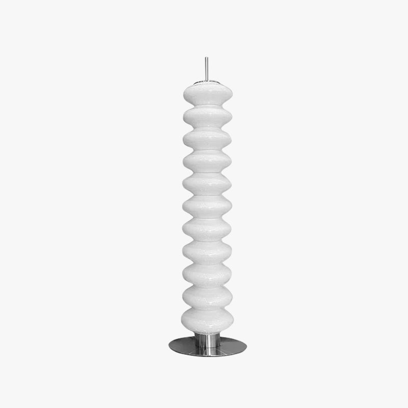 Salgado Modern Candy Metal /Glass Floor Lamp, White