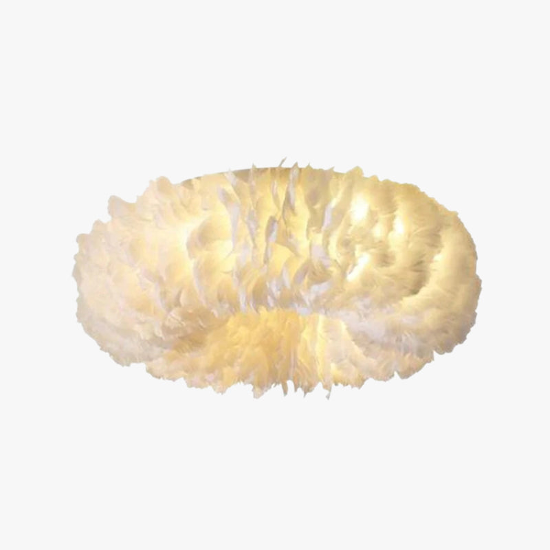 O'Moore Feather Ceiling Light, Modern, Bedroom, 4 Color