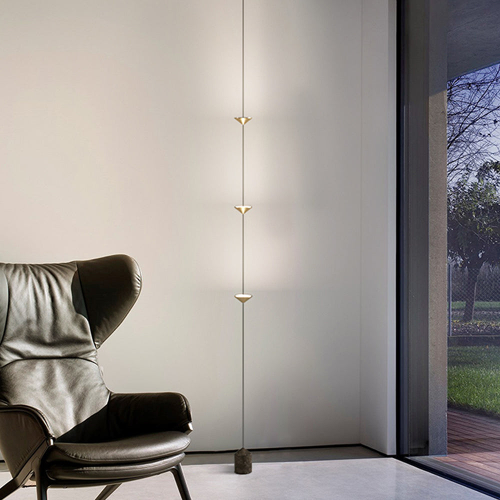 Edge Full-Length Minimalist Linear Floor Lamp, 8 Bulbs