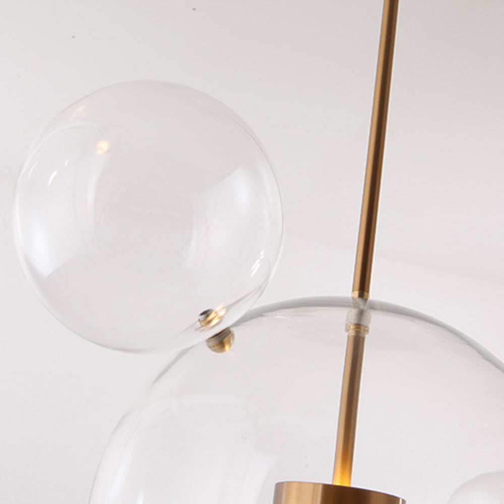Hailie Modern Bubble Metal Pendant Light, Gold