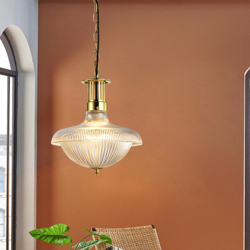 Alessio Vintage Industrial LED Pendant Light Glass Bedroom Kitchen