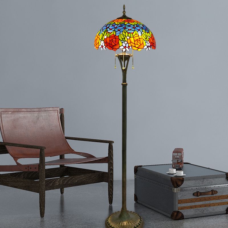Alessio Vintage Metal Grapes Floor Lamp, Colorful