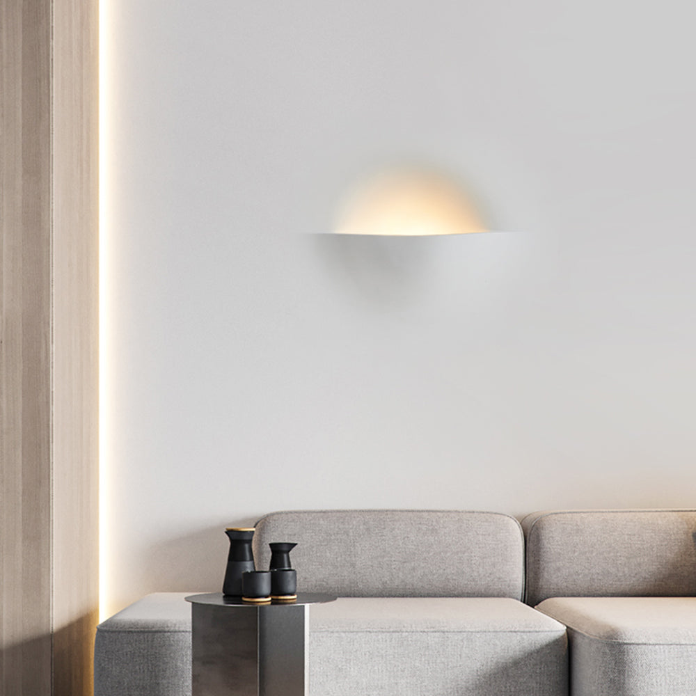 Elif Modern Recessed Metal/Plaster LED Wall Lamp White