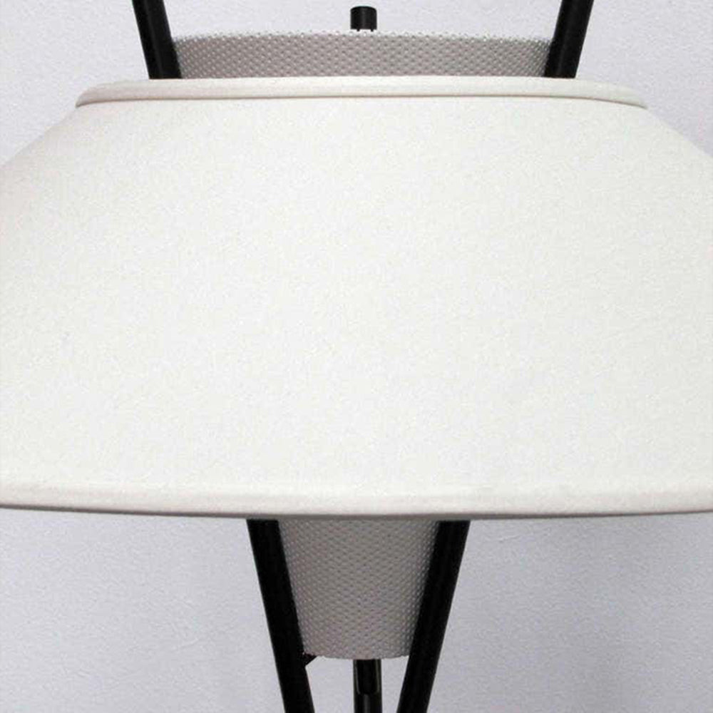 Carins Modern Tripod Metal/Fabric Floor Lamp, White