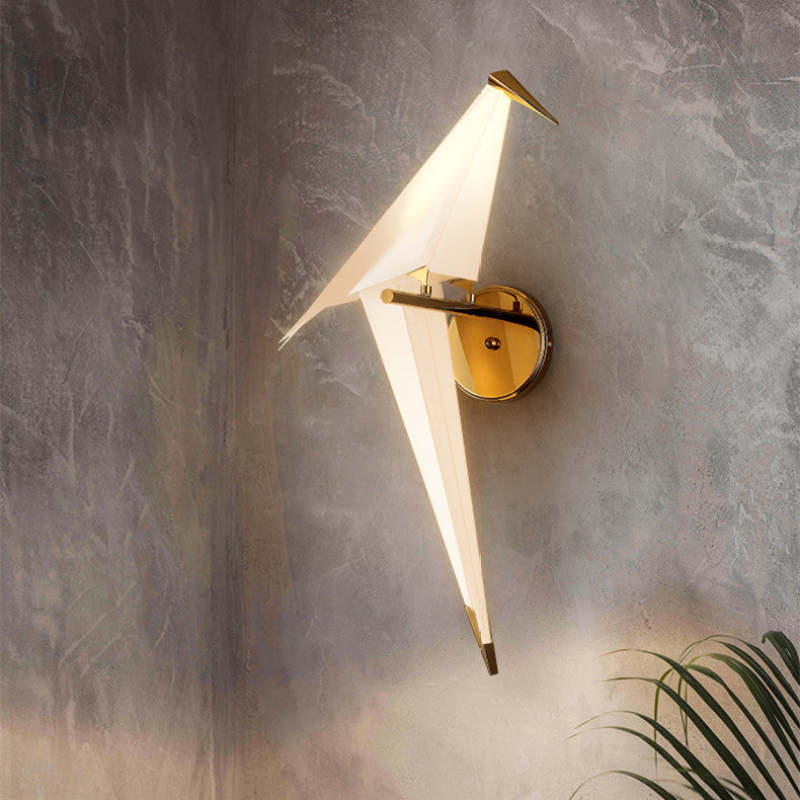 Clifford Wall Lamp Bird Vintage/Art-Deco, Metal/Acrylic, Bedroom