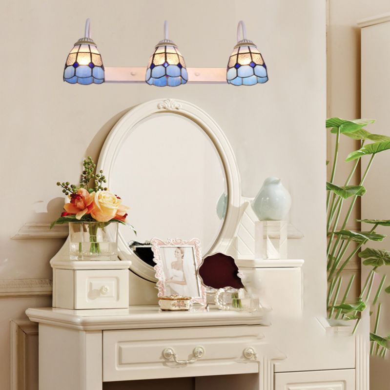 Baxter Tiffany Mirror Front Vanity Wall Lamp, 5 Styles, 3 Color, 23.5"