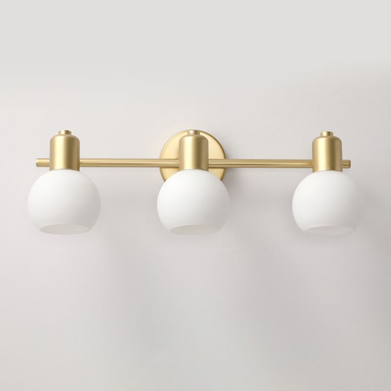 Valentina Modern Globe Metal Wall Mounted Lamps, Gold