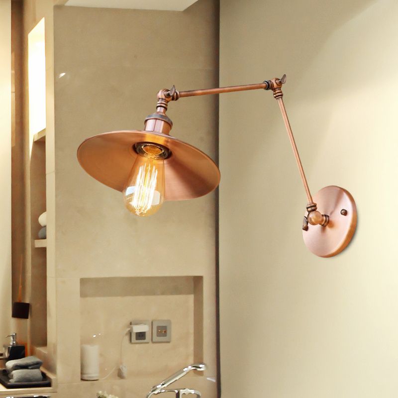 Alessio Vintage Adjustable Wall Lamp, Bedroom