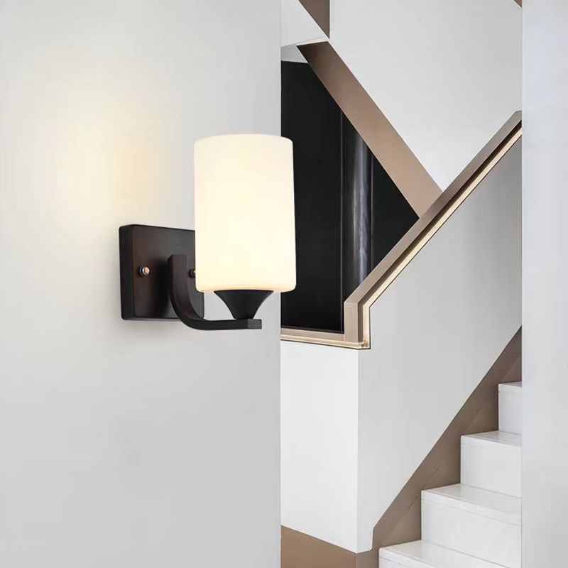 Eryn Modern Cylinder Metal Vanity Wall Lamp