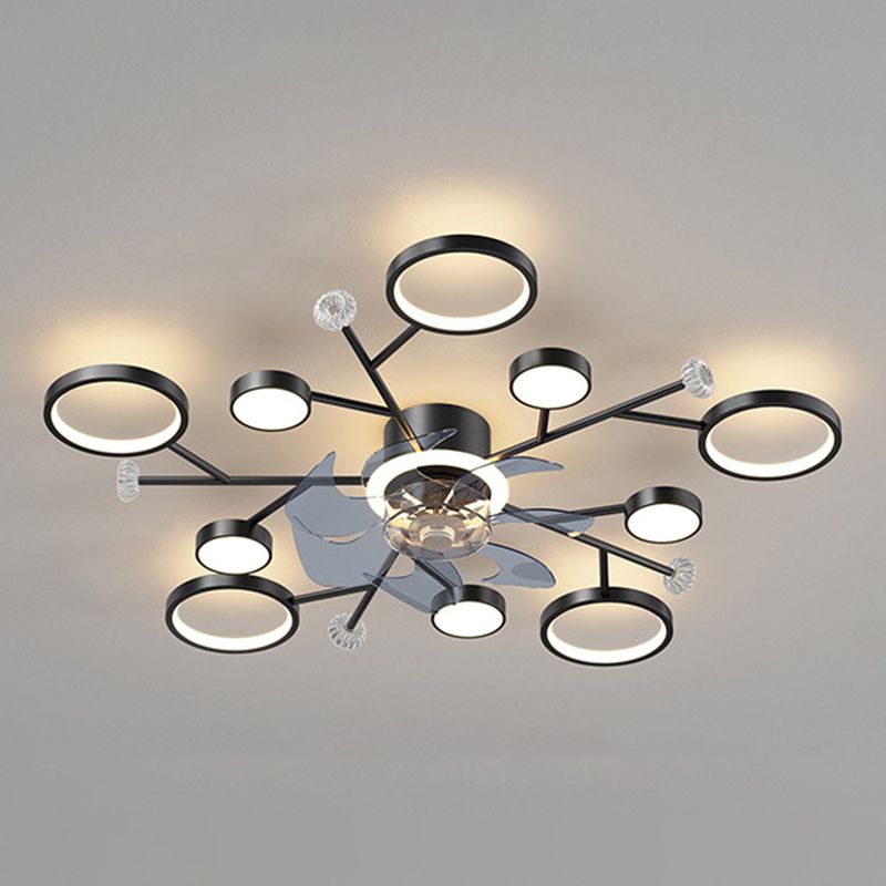 Weiss Ceiling Fan with Light, 2 Color, L 25"/35"/42"