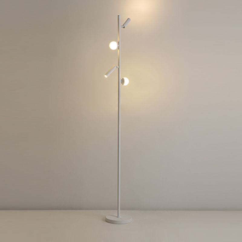 Cooley Modern Multi Head Metal Acrylic Floor Lamp,Multi Color