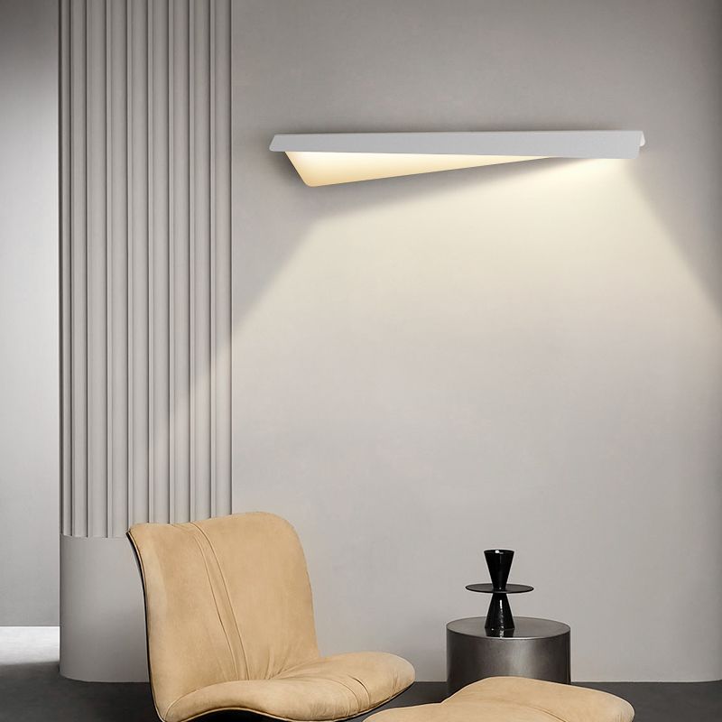 Leigh White Fold Vanity Wall Lamp