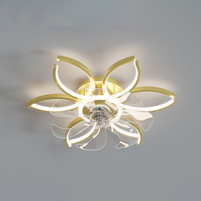 Lacey Ceiling Fan with Light, 4 Style, L 21" Living Room