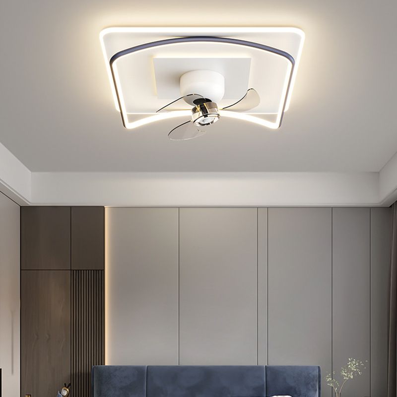 Lacey Geometry Ceiling 2-Fans Light, 2 Style, 20"
