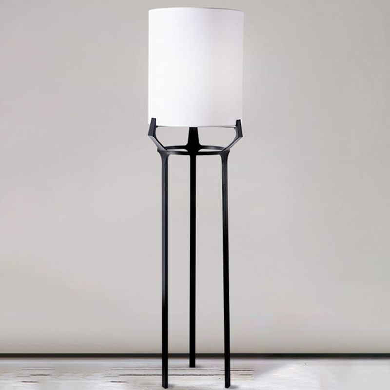 Eryn Contemporary Tripod Metal Fabric Floor Lamp