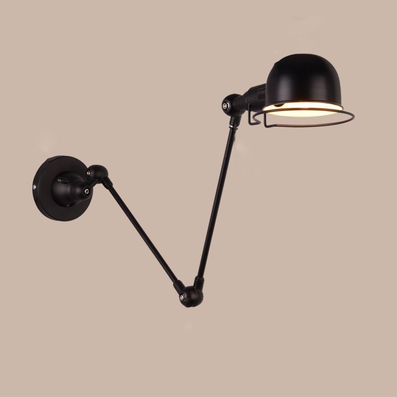 Brady Wall Lamp Dome Modern Metal Arm Adjustable Bedroom