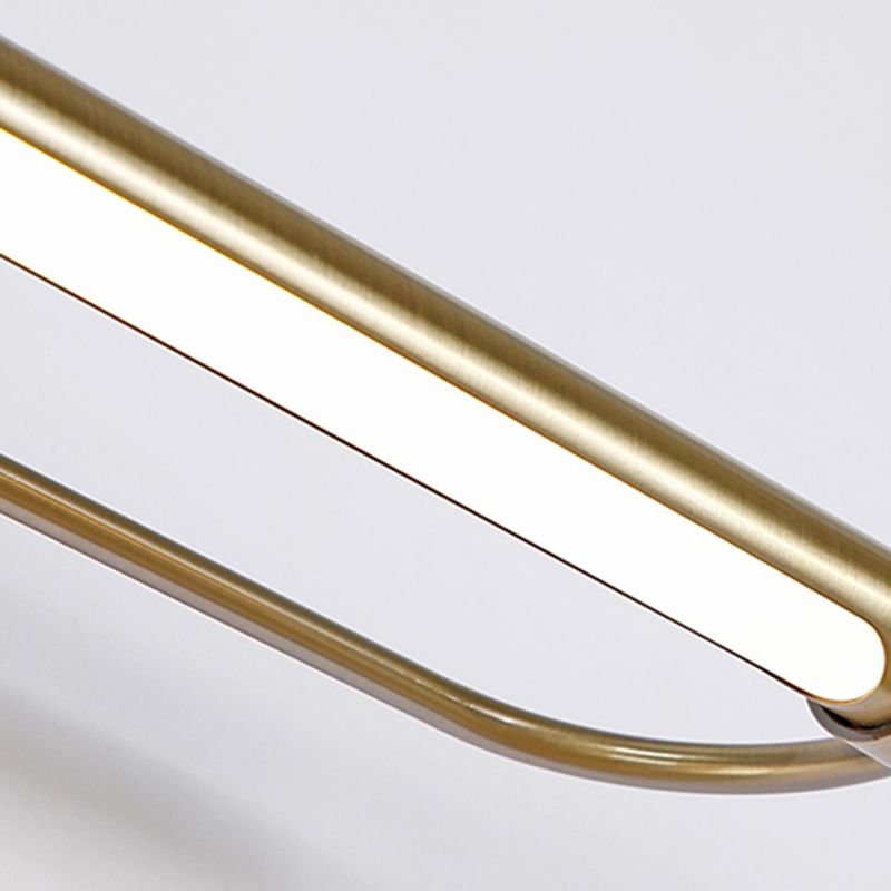 Leigh Modern Linear Metal Vanity Wall Lamp, Gold