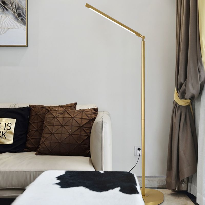 Edge Modern Linear Metal Acrylic Floor Lamp