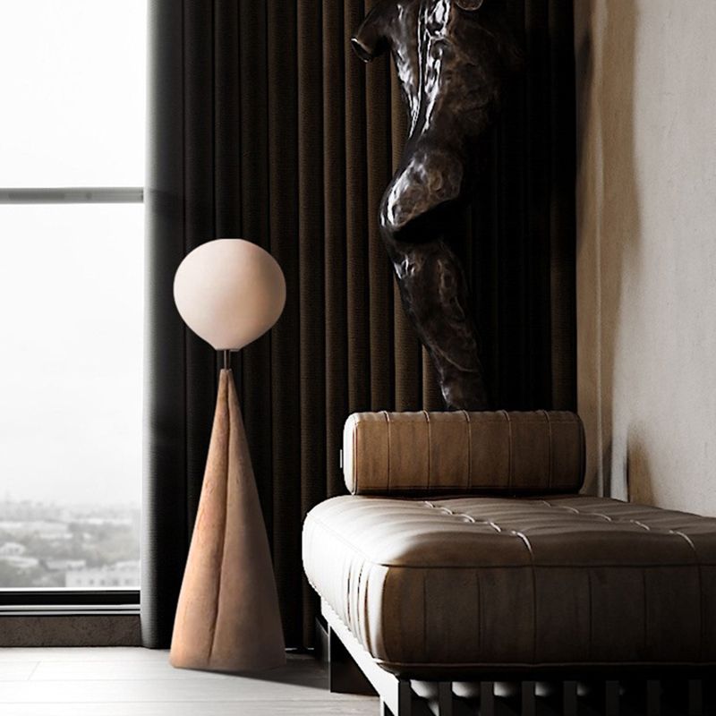 Carins Nordic Globe Floor Lamp, Metal&Glass, Living room
