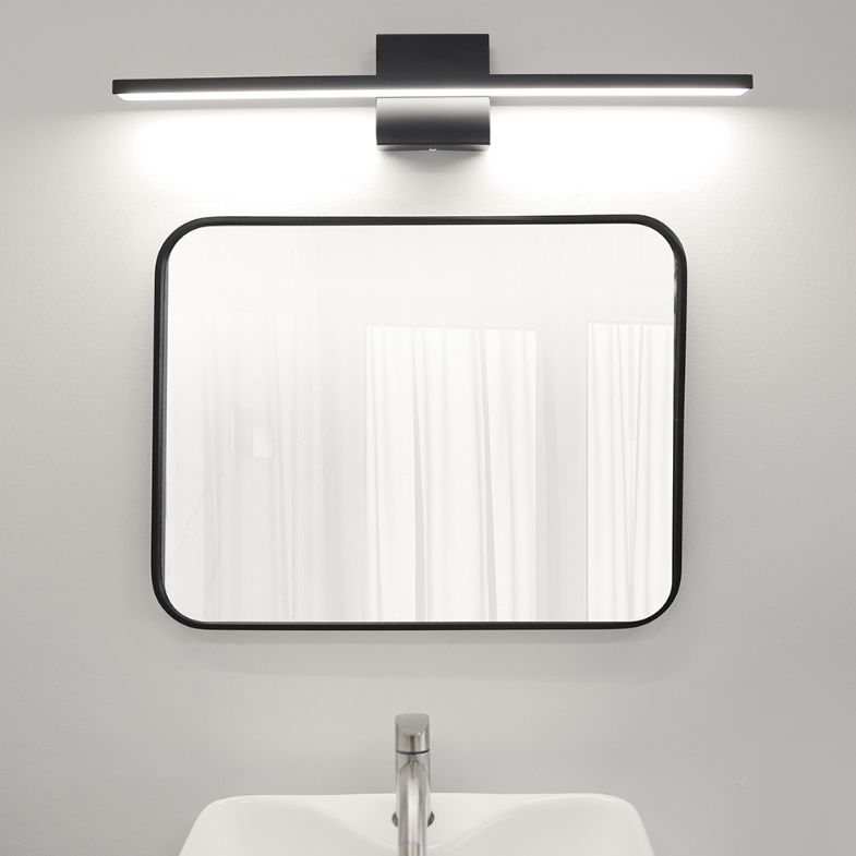 Edge Modern Linear/Square Mirror Front Vanity Metal LED Wall Lamp