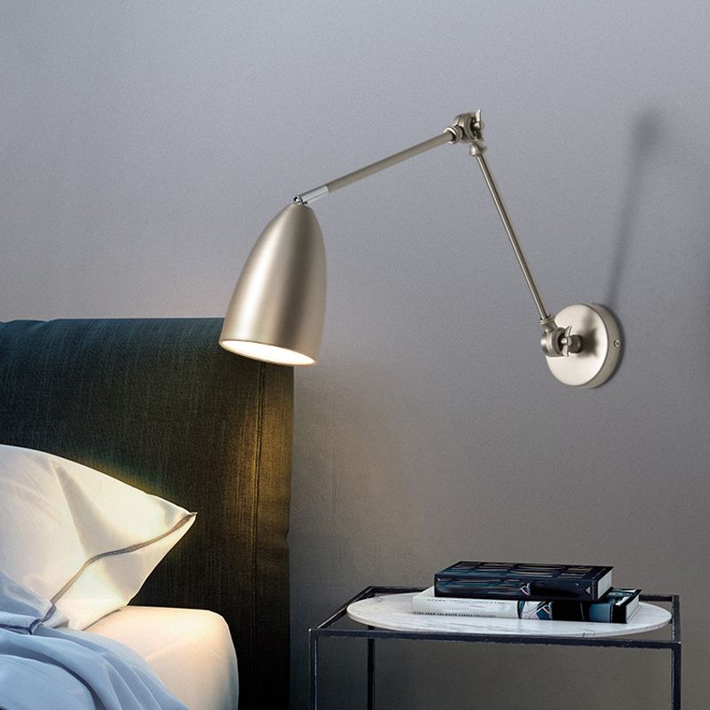 Brady Wall Lamp Minimalist/Modern, Adjustable Metal, 3 Color, Bedroom
